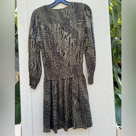 Rails animal print long sleeve dress - Picture 2 of 3